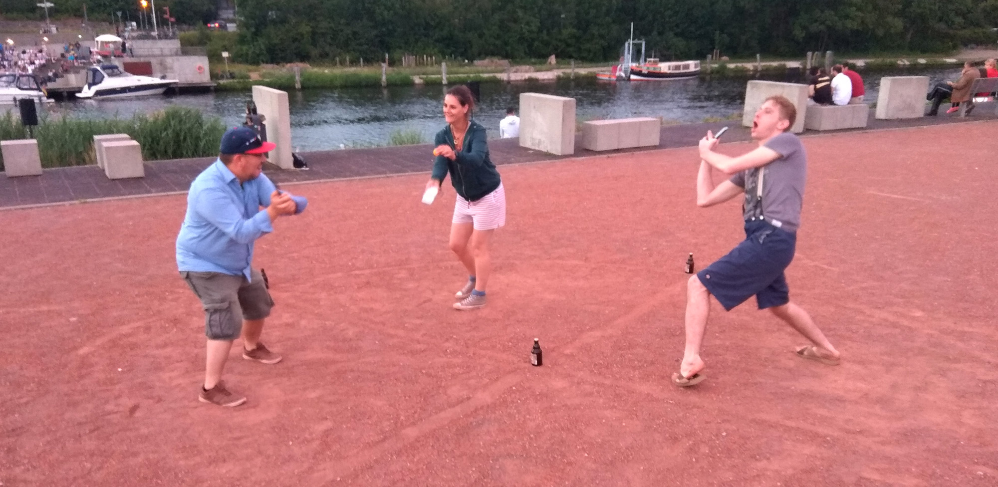 Smartphone-Tennis Spielszene